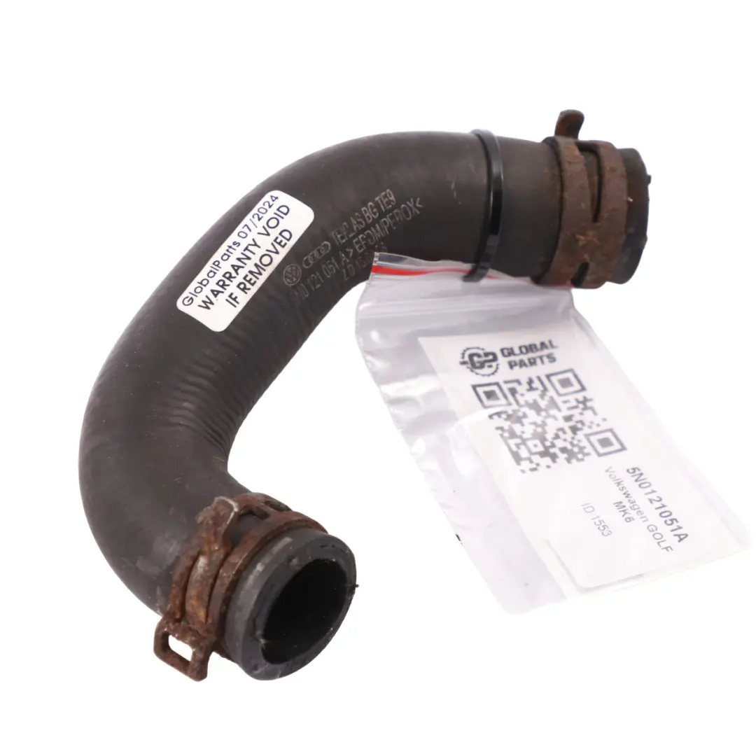 Volkswagen Golf Mk6 raffreddamento motore flessibile linea radiatore - SKU 5N0121051A - Numero di parte 5N0121051A