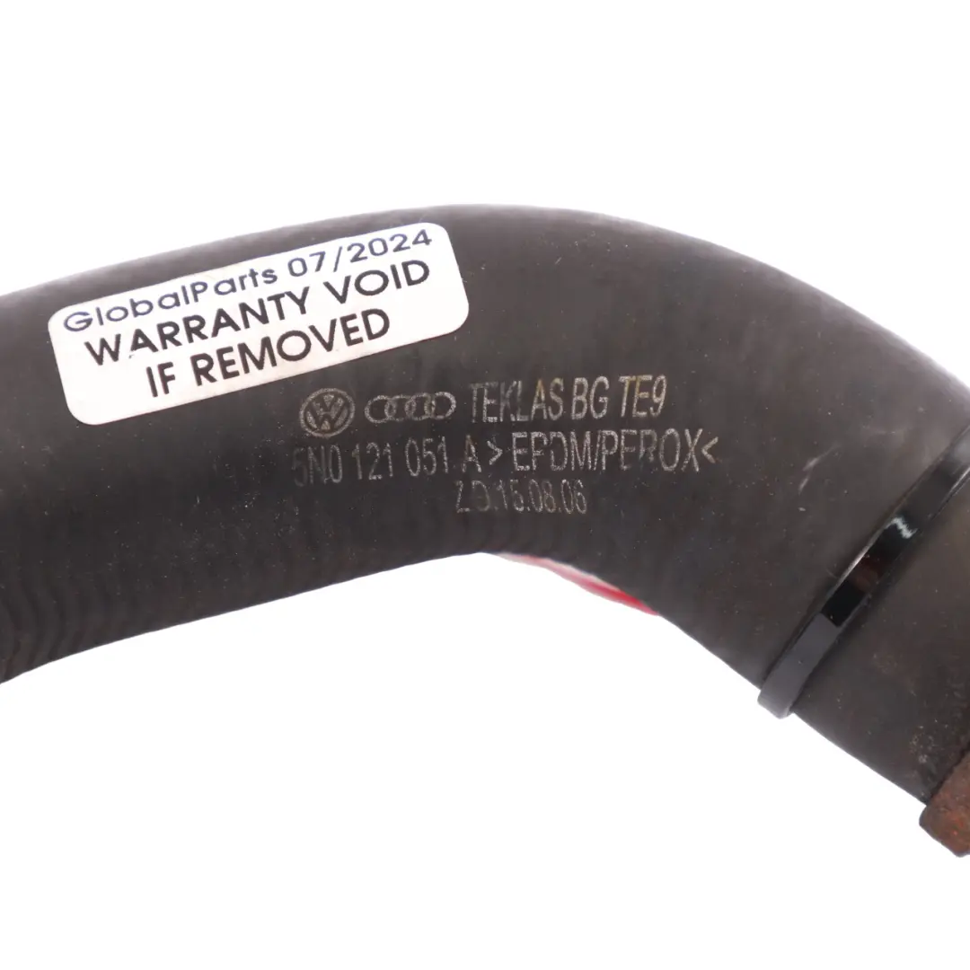 Mk6 Coolant Cooling Engine Pipe Hose Line Radiator to Volkswagen Golf with Part number 5N0121051A Volkswagen Golf Mk6 Coolant Cooling Engine Pipe Hose Line Radiator - SKU 5N0121051A - Part number 5N0121051A