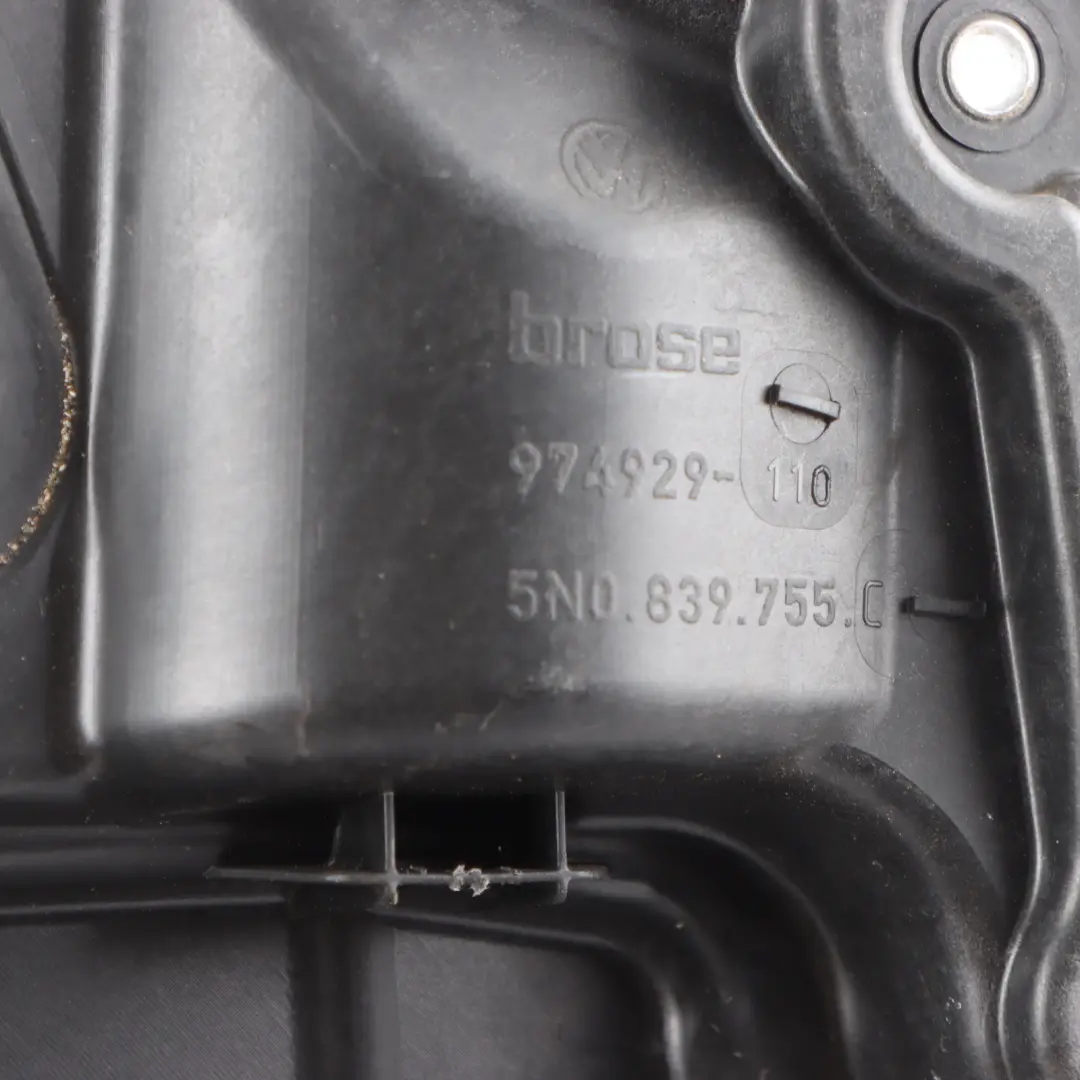 VW Tiguan 5N Window Lifter Rear Door Left N/S Regulator Mechanism - SKU 5N0839461A - Part number 5N0839461A
