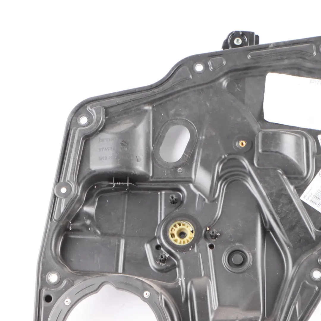 VW Tiguan 5N Alzacristalli Portiera Posteriore Destra Meccanismo Regolatore - SKU 5N0839462A - Numero di parte 5N0839462A