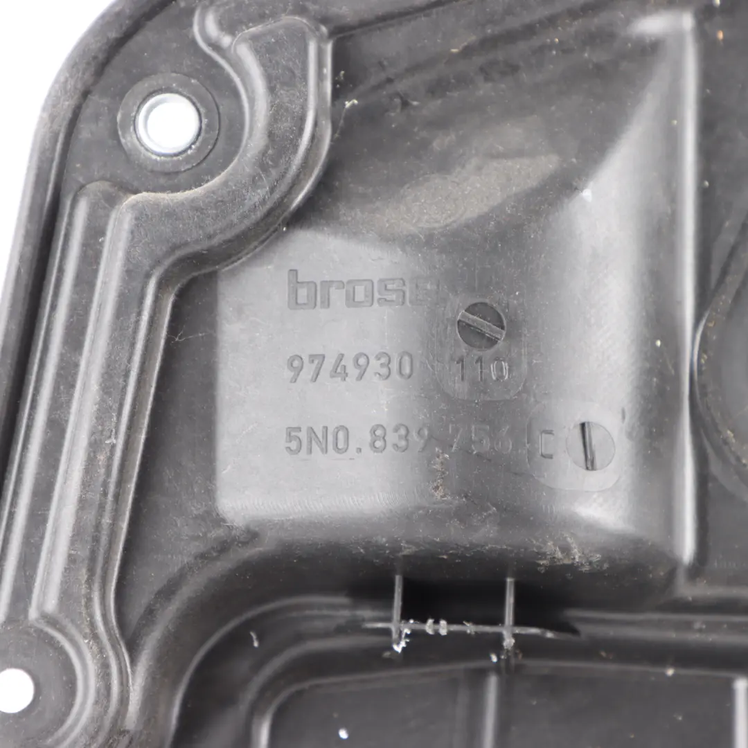 VW Tiguan 5N Alzacristalli Portiera Posteriore Destra Meccanismo Regolatore - SKU 5N0839462A - Numero di parte 5N0839462A