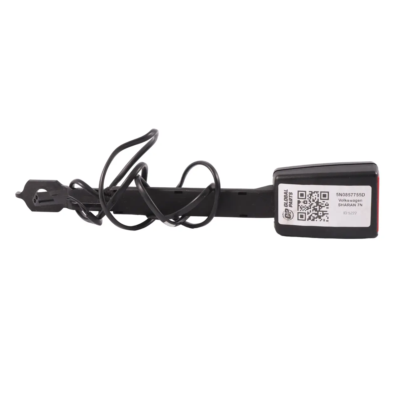 VW Volkswagen Sharan Hebilla cinturón seguridad delantero izquierdo 5N0857755D