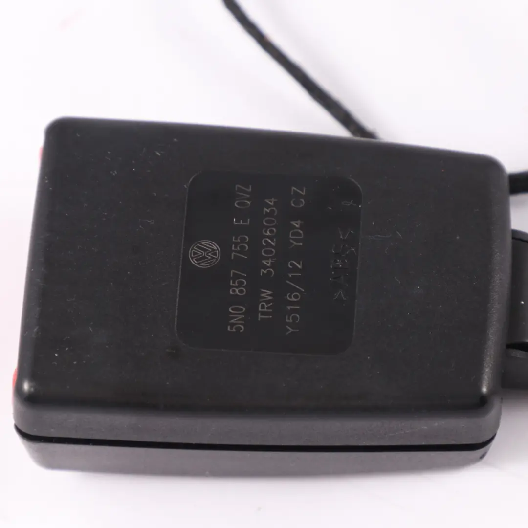 VW Volkswagen Sharan Seat Belt Buckle Front Right O/S Latch - SKU 5N0857755E - Part number 5N0857755E