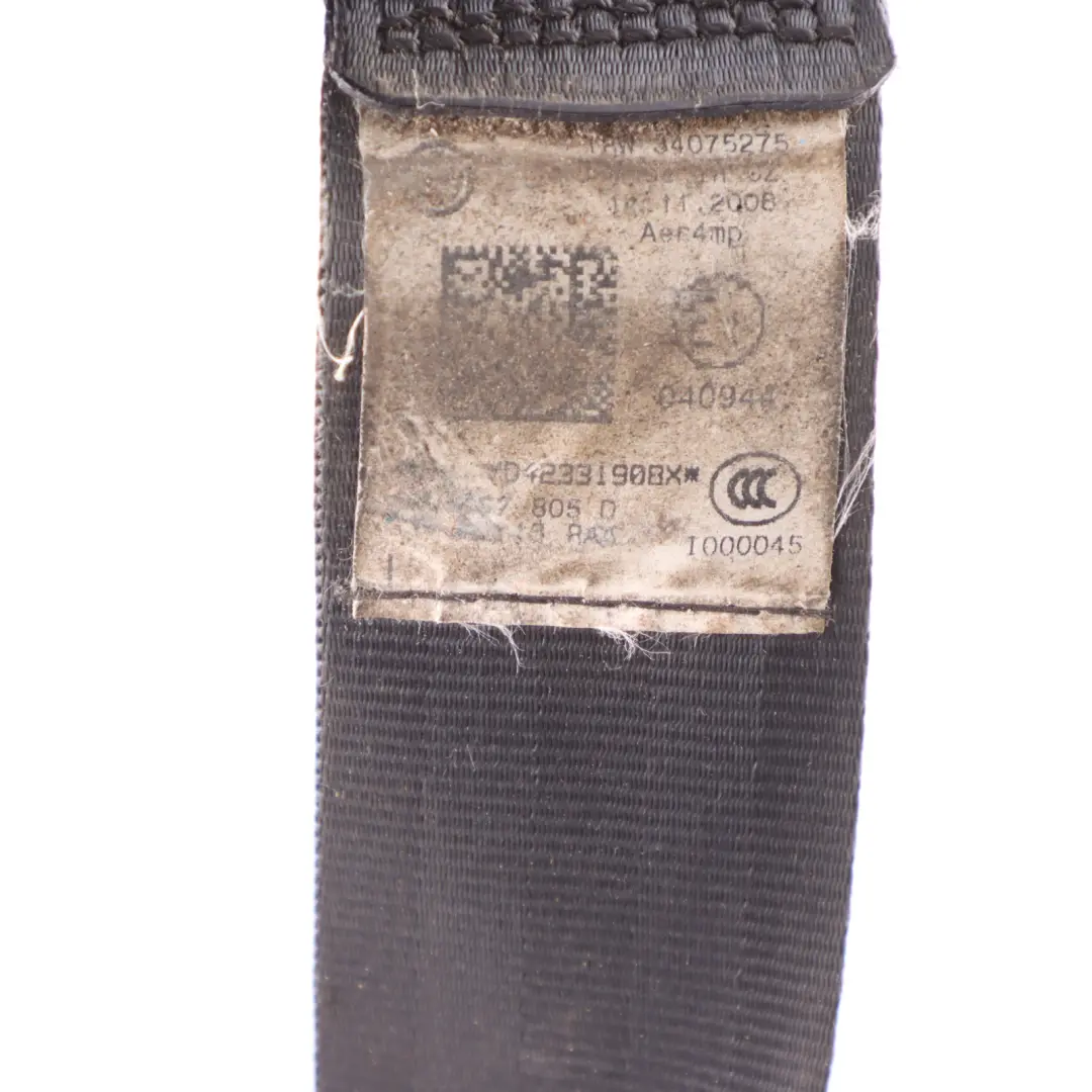 Volkswagen VW Tiguan 5N Rücksitzgurt Links Sicherheitsgurt Schwarz - SKU 5N0857805D - Teilenummer 5N0857805D