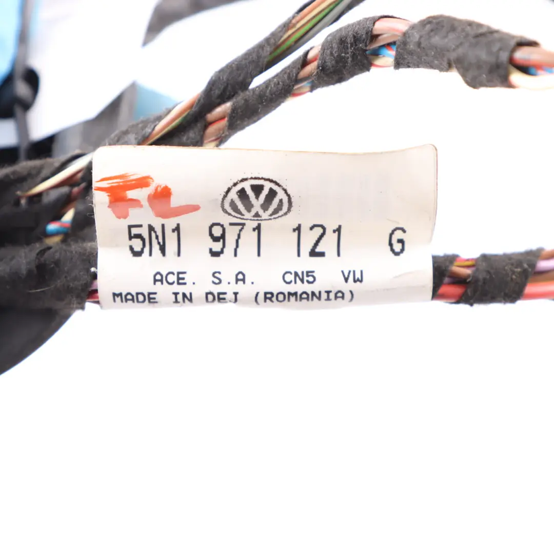 Door Wiring Front Passenger Side Cable Harness to Volkswagen Tiguan 5N with Part number 5N1971121G Volkswagen Tiguan 5N Door Wiring Front Passenger Side Cable Harness - SKU 5N1971121G - Part number 5N1971121G