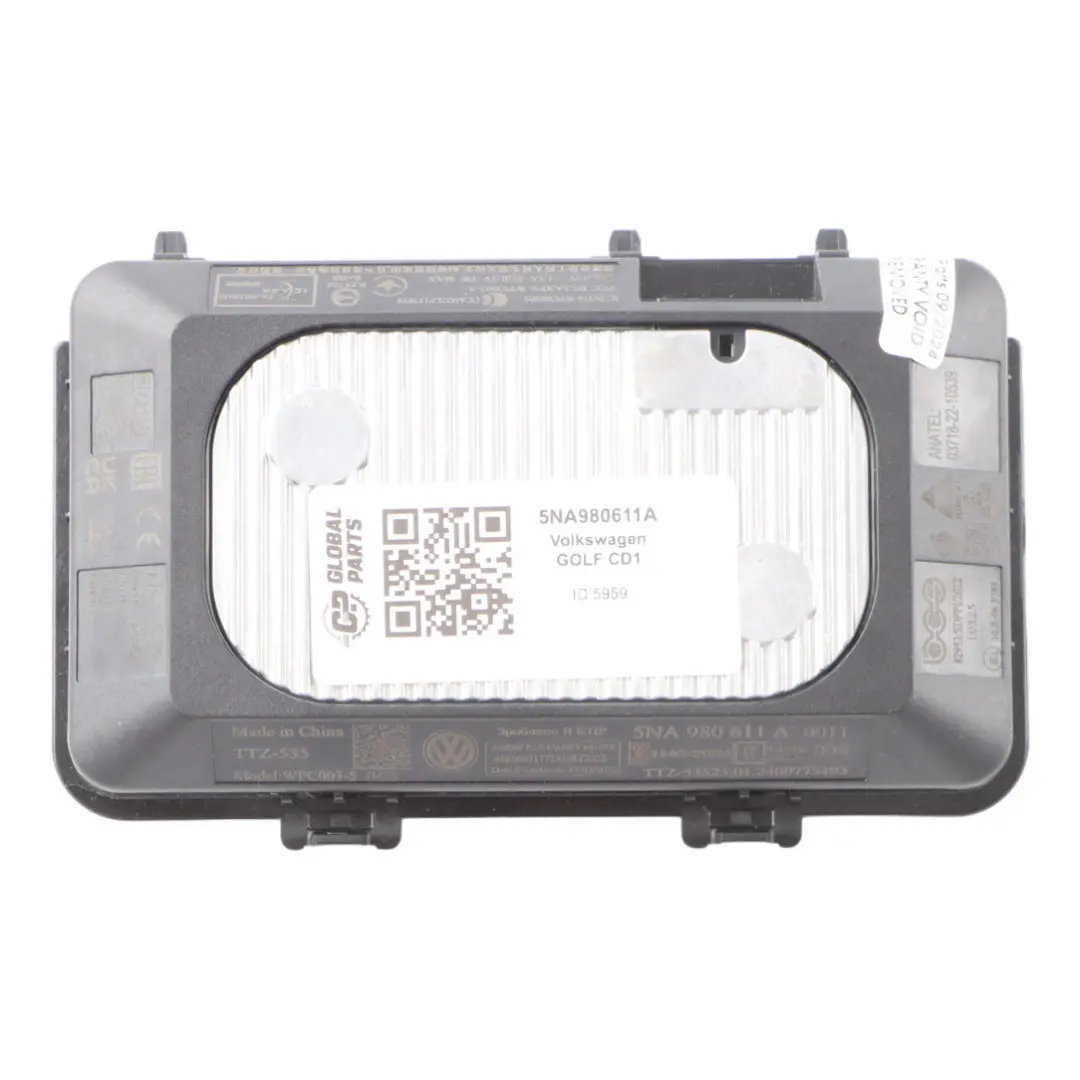 Modulo console centrale di ricarica telefonica wireless per Volkswagen Golf 8 CD1 con numero di parte 5NA980611A Volkswagen Golf 8 CD1 Modulo console centrale di ricarica telefonica wireless - SKU 5NA980611A - Numero di parte 5NA980611A