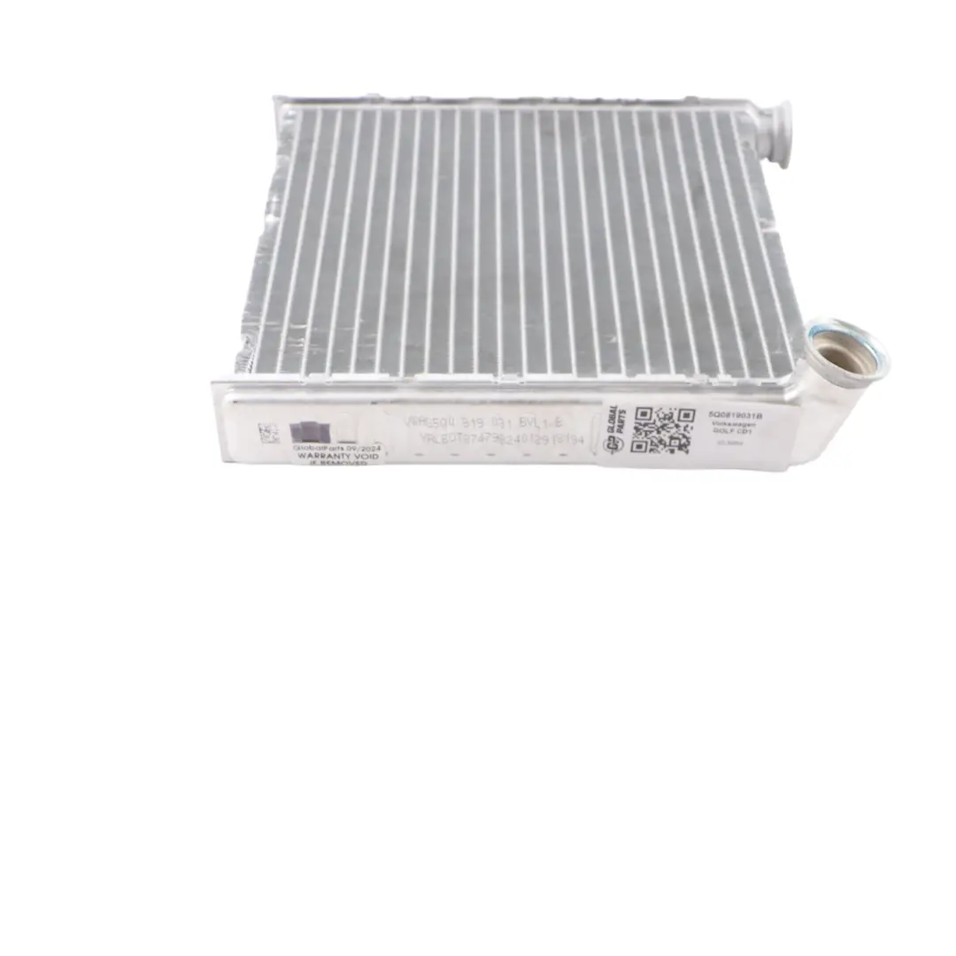 VW Golf 8 CD1 Audi A3 8V 8Y Heat Exchanger Matrix A/C Radiator - SKU 5Q0819031B - Part number 5Q0819031B