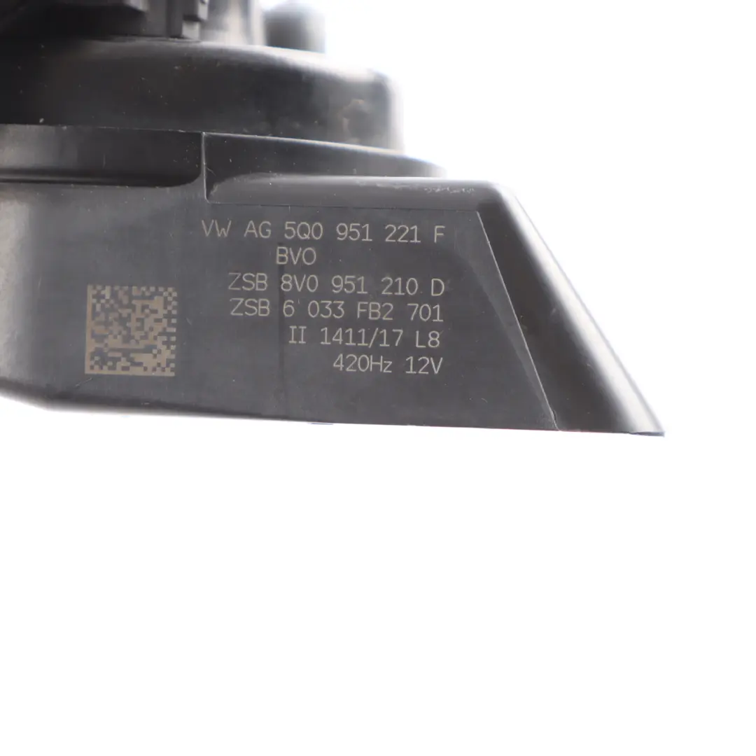 Tono Bajo Bocina Señal De Alarma Sirena Fanfarria para Audi A3 8V con número de pieza 5Q0951221F Audi A3 8V Tono Bajo Bocina Señal De Alarma Sirena Fanfarria - SKU 5Q0951221F - Número de pieza 5Q0951221F