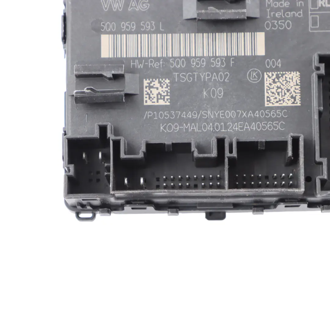 VW Golf CD1 Front Door Right O/S Driver Side Module Control Unit ECU - SKU 5Q0959593L - Part number 5Q0959593L
