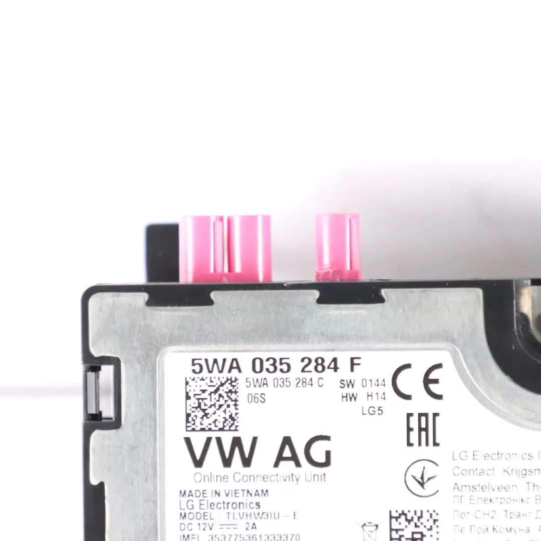 VW Volkswagen Golf Mk8 Online Services Module Control Unit ECU - SKU 5WA035284F - Part number 5WA035284F