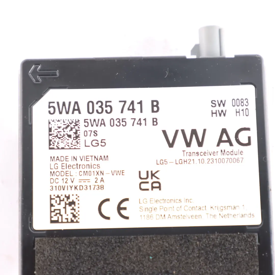 Volkswagen Golf CD1 Wzmacniacz Moduł Sterownik Antena ECU - SKU 5WA035741B - Numer Części 5WA035741B