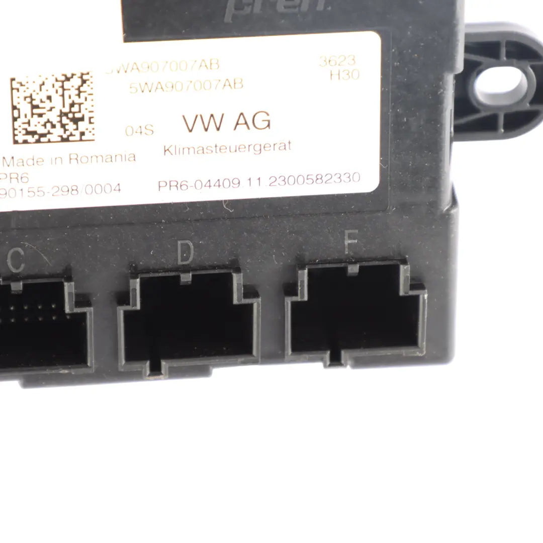 Mk8 Aria condizionata A/C Modulo di controllo 5WA907007AB per Volkswagen Golf con numero di parte 5WA907007AC Volkswagen Golf Mk8 Aria condizionata A/C Modulo di controllo 5WA907007AB - SKU 5WA907007AC - Numero di parte 5WA907007AC