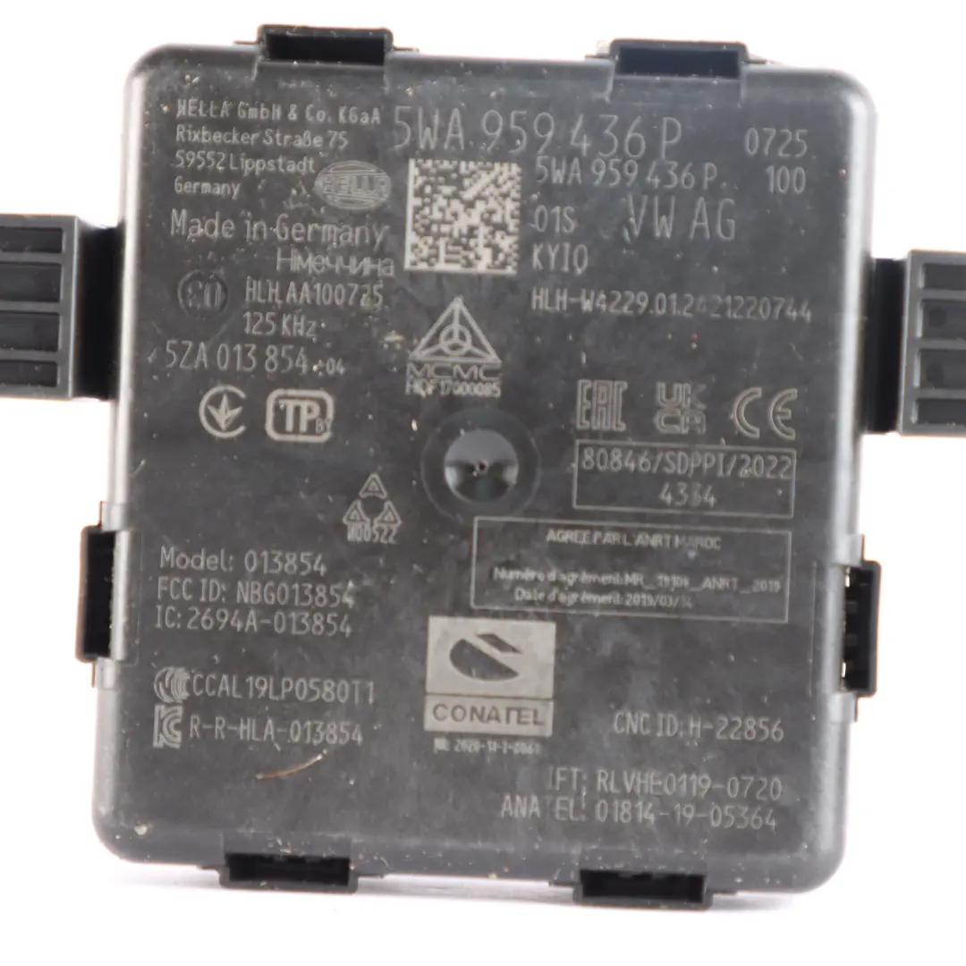 Module Keyless Go ECU Unité de contrôle d'entrée pour Volkswagen Golf CD1 à propos du numéro de pièce 5WA959436P Volkswagen Golf CD1 Module Keyless Go ECU Unité de contrôle d'entrée - SKU 5WA959436P - Numéro de pièce 5WA959436P