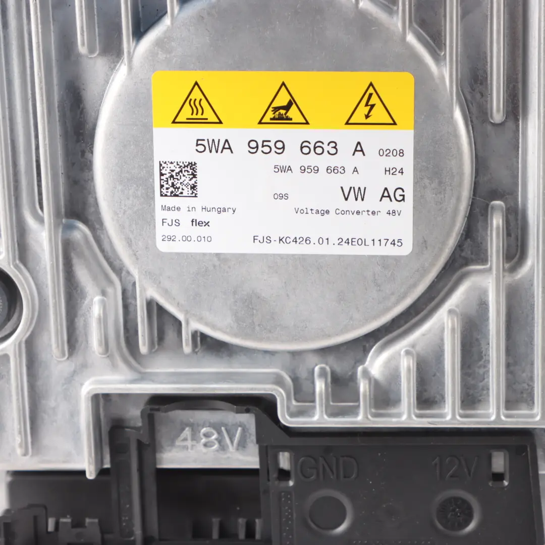 Volkswagen Golf 8 1.5 eTSI Engine DFYA Voltage Converter Module - SKU 5WA959663A - Part number 5WA959663A