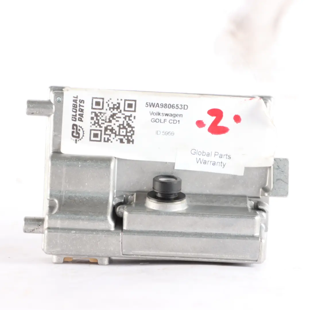 Volkswagen Golf CD1 Cámara Lane Assist Control Módulo ECU Unidad - SKU 5WA980653D - Número de pieza 5WA980653D