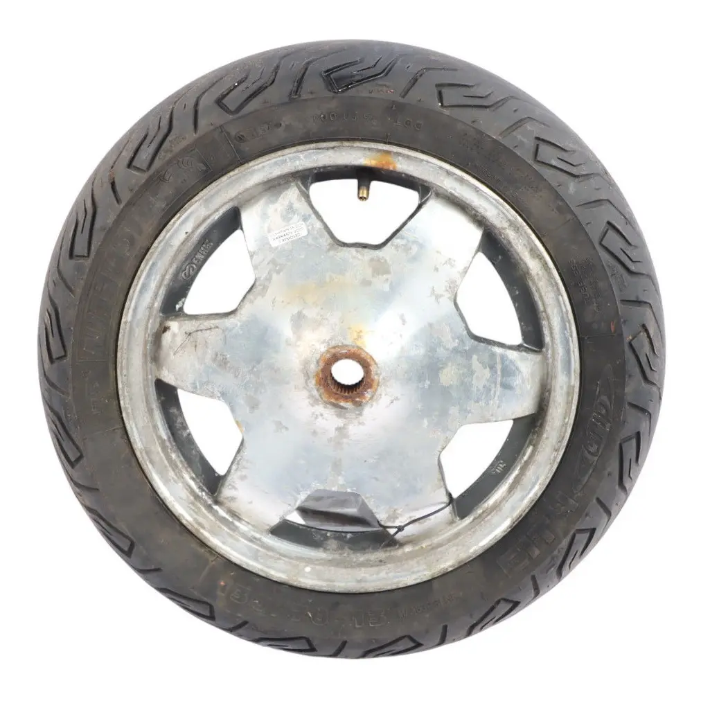 Burgman AN400Y Wheel Rear Steel R13 Michelin Tyre 130/70 to Suzuki with Part number 6411014F0112R Suzuki Burgman AN400Y Wheel Rear Steel R13 Michelin Tyre 130/70 - SKU 6411014F0112R - Part number 6411014F0112R