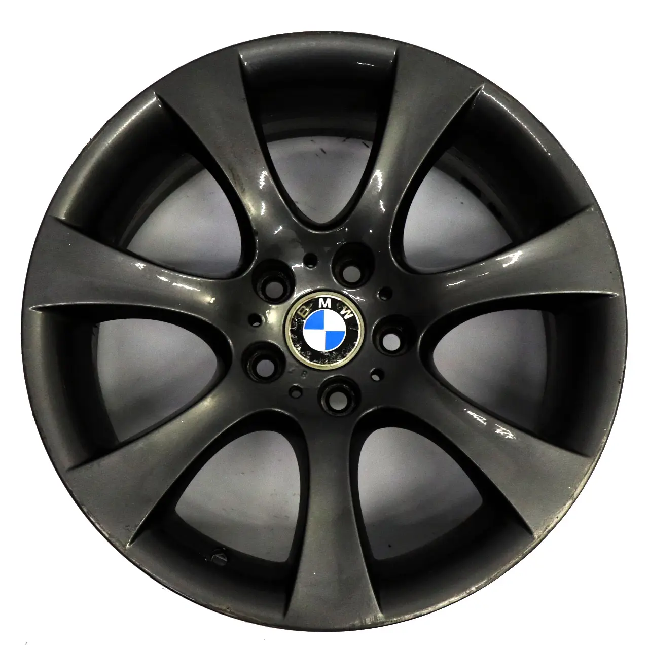 BMW E60 E61 Llanta de aleación gris 18" 8J ET:20 Star Spoke 124 6760617