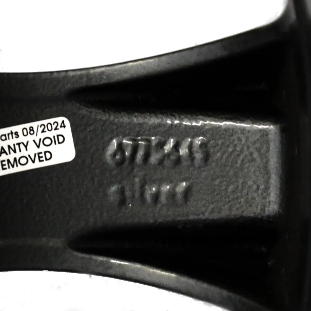  Llanta de aleación negra BMW E60 E61 18" 8J ET:20 Star Spoke 124 - SKU 6760617-6 - Número de pieza 6760617