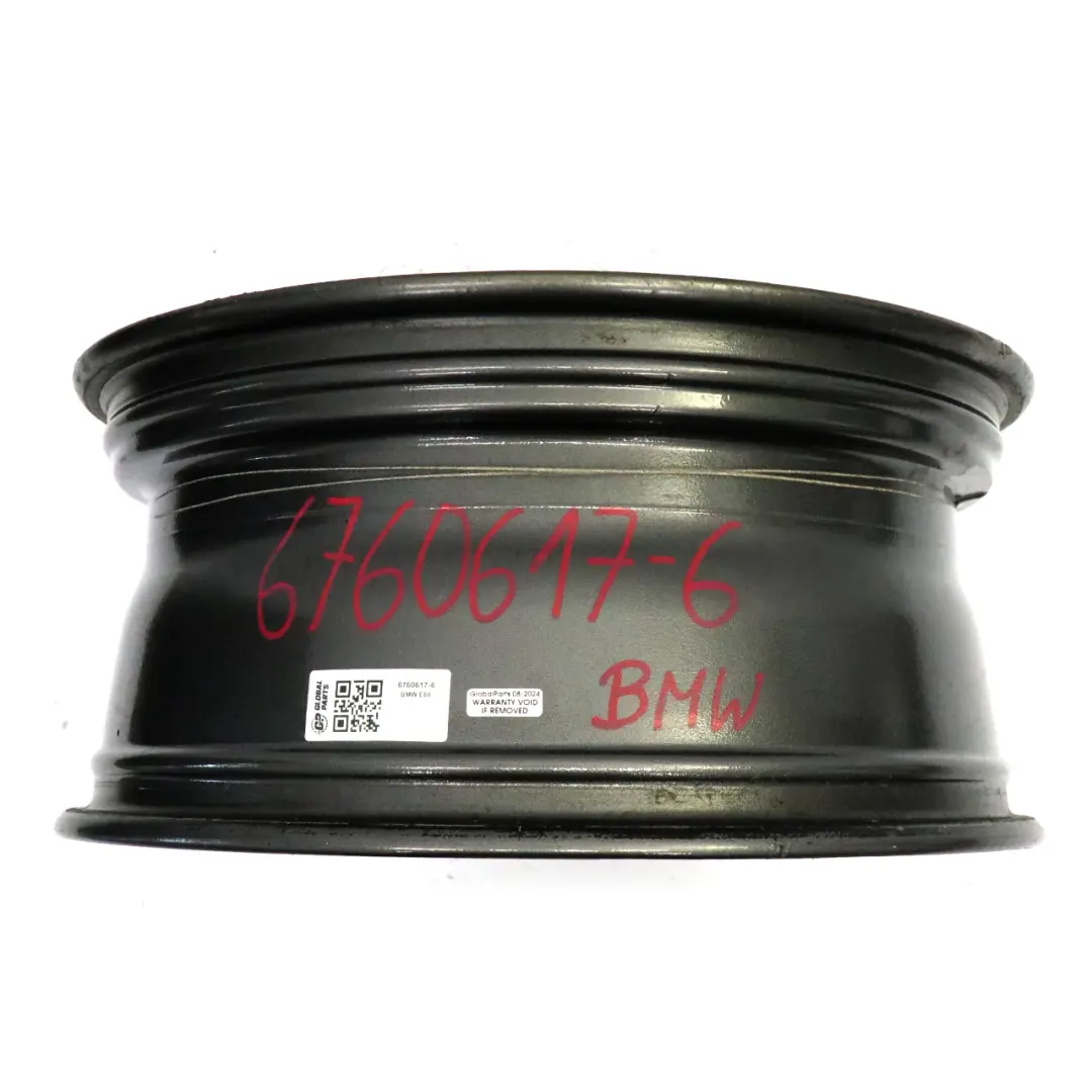 BMW E60 E61 Black Alloy Wheel Rim 18" 8J ET:20 Star Spoke 124 - SKU 6760617-6 - Part number 6760617