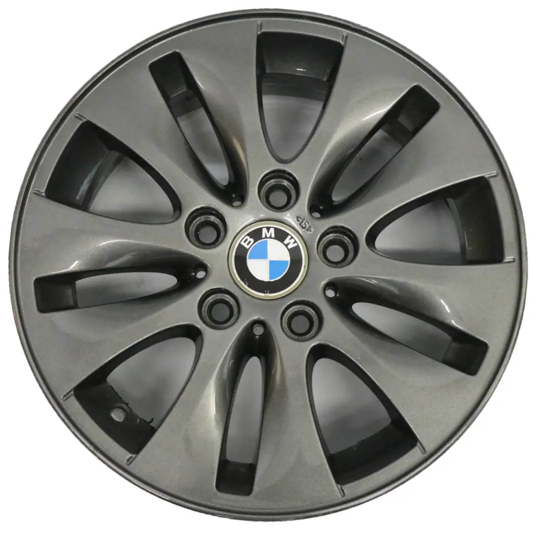 BMW E81 E82 E87 Grey Alloy Wheel Rim 16" V-spoke 229 ET:42 6,5J - SKU 6779786-9 - Part number 6779786