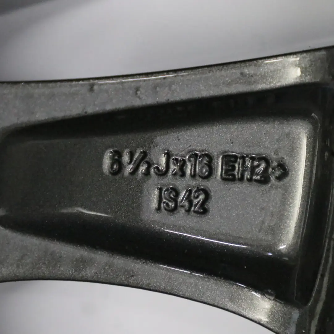 Grey Alloy Wheel Rim 16" V-spoke 229 ET:42 6,5J to BMW E81 E82 E87 with Part number 6779786 BMW E81 E82 E87 Grey Alloy Wheel Rim 16" V-spoke 229 ET:42 6,5J - SKU 6779786-9 - Part number 6779786