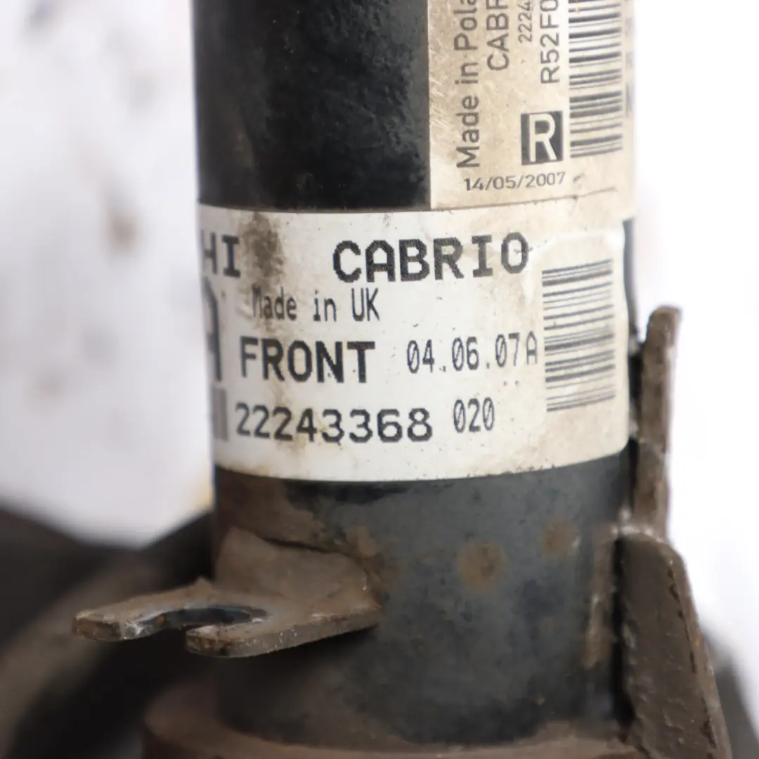 116hp Front Right O/S Leg Brake Suspension Hub Set to Mini R52 Cabrio W10 1.6 with Part number 6780474 Mini R52 Cabrio W10 1.6 116hp Front Right O/S Leg Brake Suspension Hub Set - SKU 6780474-3 - Part number 6780474