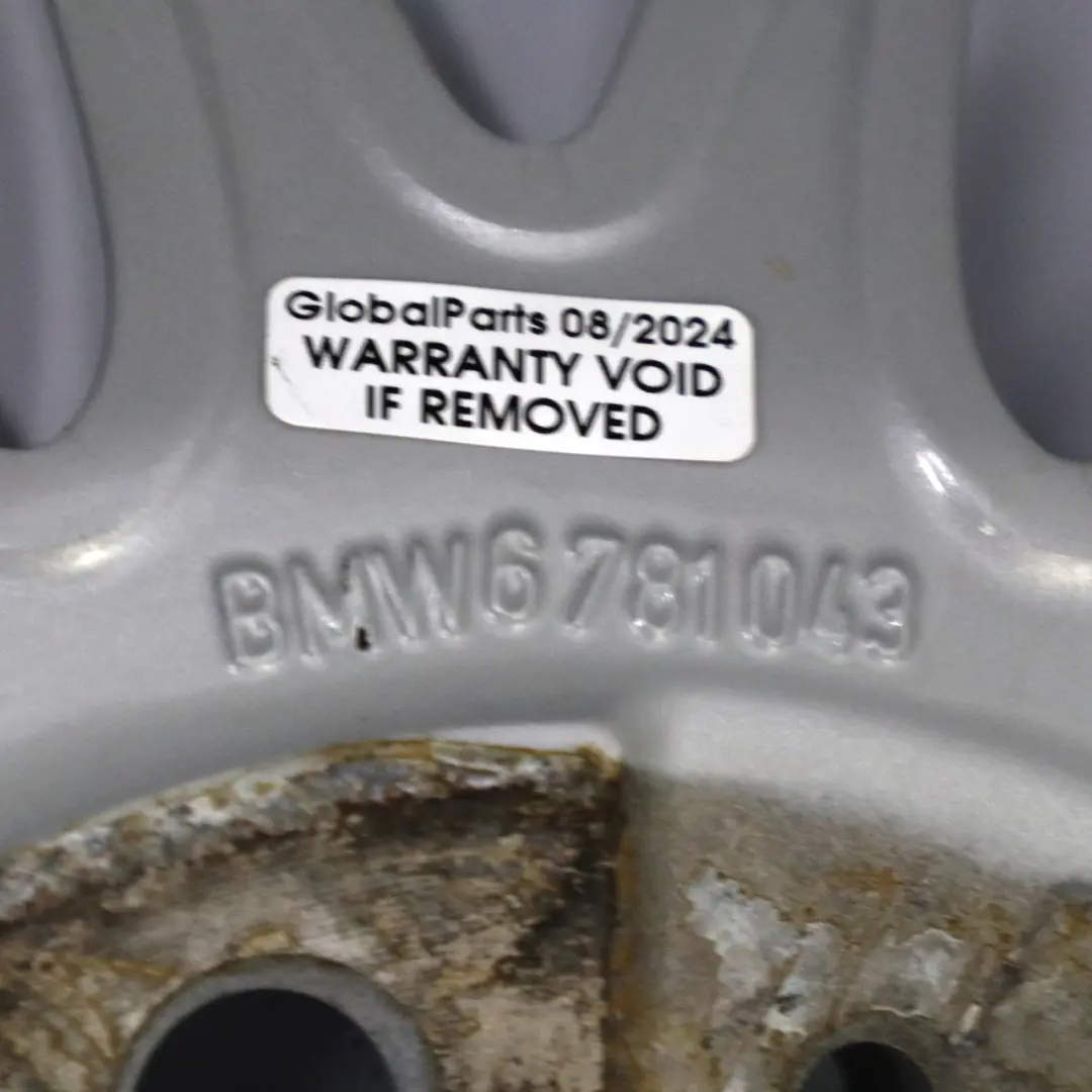 Alloy Wheel Rim 18" Double Spoke 269 8,5J to BMW 1 Series E81 E87 Rear with Part number 6781043 BMW 1 Series E81 E87 Rear Alloy Wheel Rim 18" Double Spoke 269 8,5J - SKU 6781043 - Part number 6781043