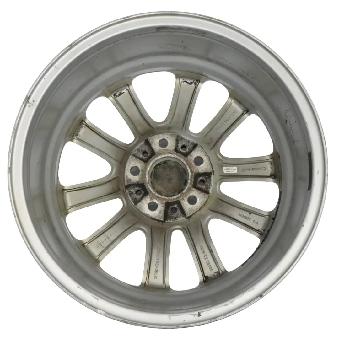 Argento Cerchio in Lega leggera 18" Razze V 328 8J ET:30 BMW F06 F10 F11 - SKU 6790173-2 - Numero di parte 6790173