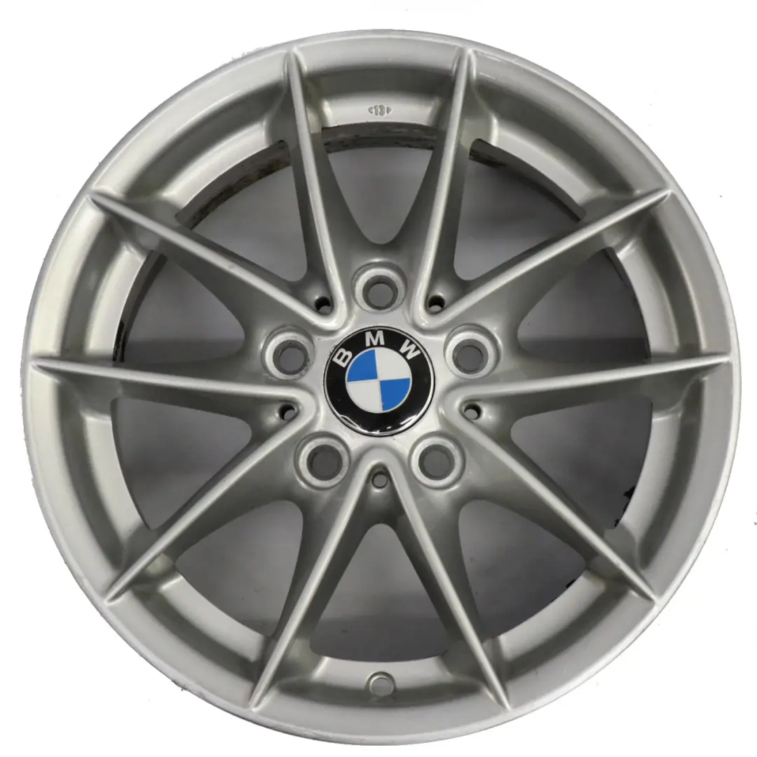 Llanta de aleación de plata 16 "7J ET:44 V-Spoke 360 para BMW E81 E87 E88 con número de pieza 6795207 BMW E81 E87 E88 Llanta de aleación de plata 16 "7J ET:44 V-Spoke 360 - SKU 6795207-2 - Número de pieza 6795207