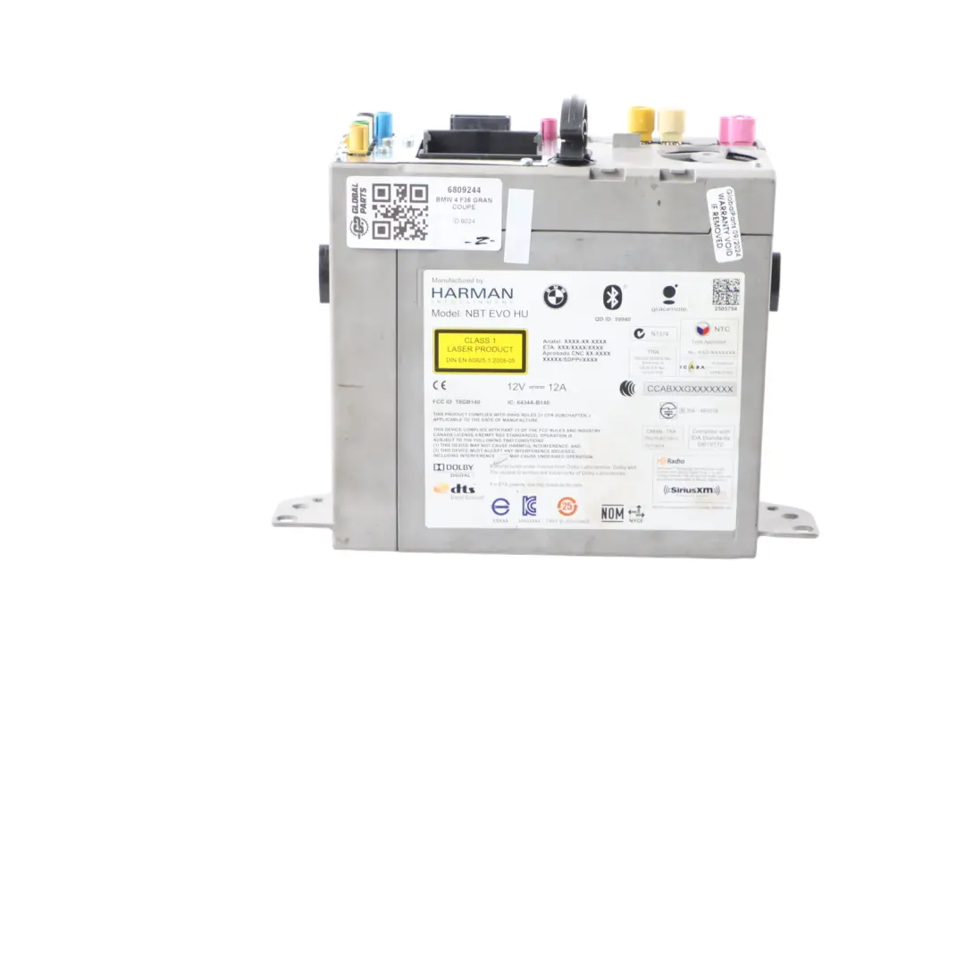  Hauptgerät BMW F20 F21 F32 F36 LCI Radio Media GPS Sat Navigation Gerät - SKU 6809244 - Teilenummer 6809244