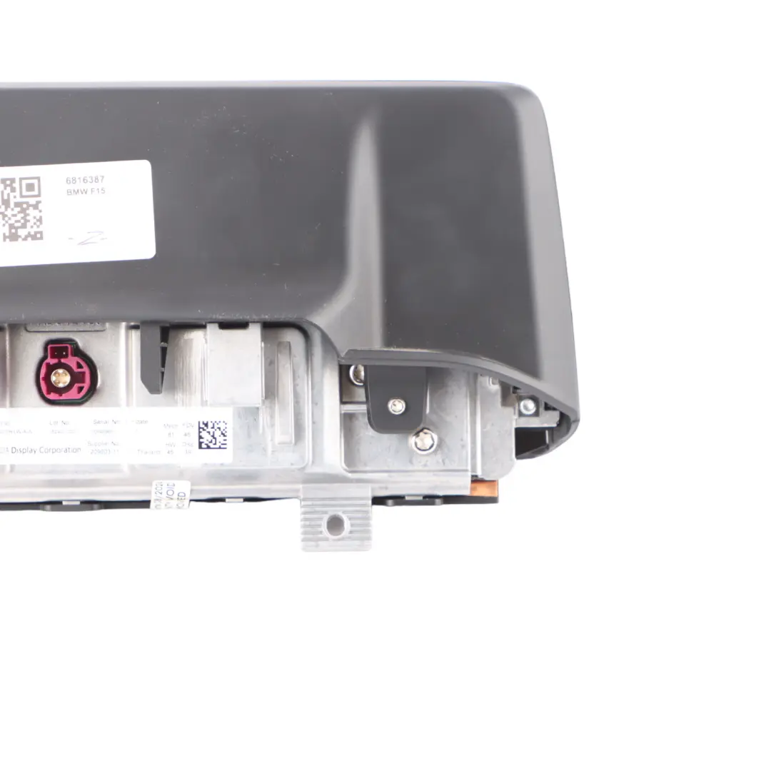 Dashboard Monitor BMW X5 F15 X6 F16 Zentraler Bildschirm 10,25" für mit Teilenummer 6816387 Dashboard Monitor BMW X5 F15 X6 F16 Zentraler Bildschirm 10,25" - SKU 6816387 - Teilenummer 6816387