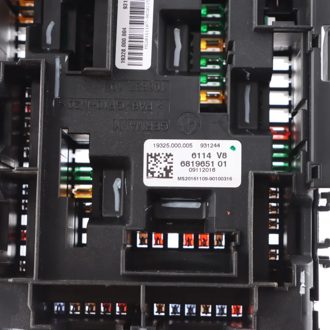 BMW X5 F15 Scatola fusibili posteriore Modulo relè distribuzione Controllo ECU - SKU 6819651 - Numero di parte 6819651