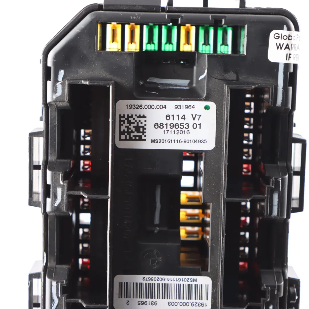 BMW X5 F15 Boîte Fusibles Module Commande Carrosserie Avant ECU BCM - SKU 6819653 - Numéro de pièce 6819653
