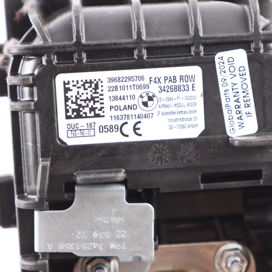 BMW F40 F44 Air SRS Module Dashboard Passenger Side Left N/S Bag - SKU 6822957 - Part number 6822957