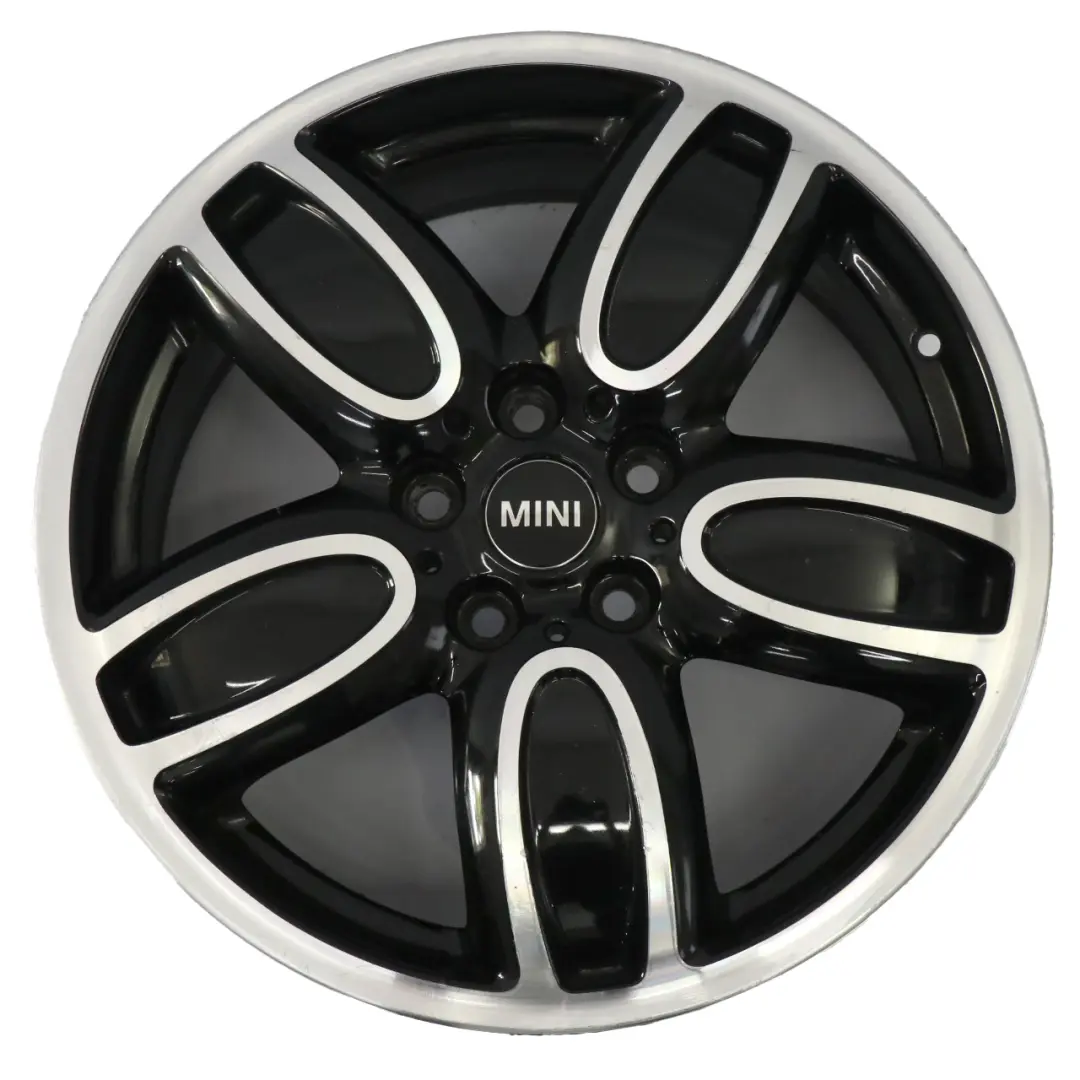 Alloy Rim 18" 7J ET:54 JCW Cup Spoke to Mini F55 F56 F57 Black Wheel with Part number 6855115 Mini F55 F56 F57 Black Wheel Alloy Rim 18" 7J ET:54 JCW Cup Spoke - SKU 6855115-3 - Part number 6855115