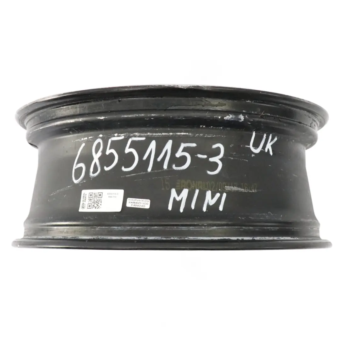 Alloy Rim 18" 7J ET:54 JCW Cup Spoke to Mini F55 F56 F57 Black Wheel with Part number 6855115 Mini F55 F56 F57 Black Wheel Alloy Rim 18" 7J ET:54 JCW Cup Spoke - SKU 6855115-3 - Part number 6855115