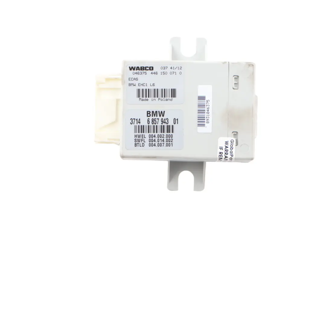 Luftfederung Steuergerät ECU Hinterachse Modul für BMW F11 Touring mit Teilenummer 6857943 BMW F11 Touring Luftfederung Steuergerät ECU Hinterachse Modul - SKU 6860386 - Teilenummer 6857943