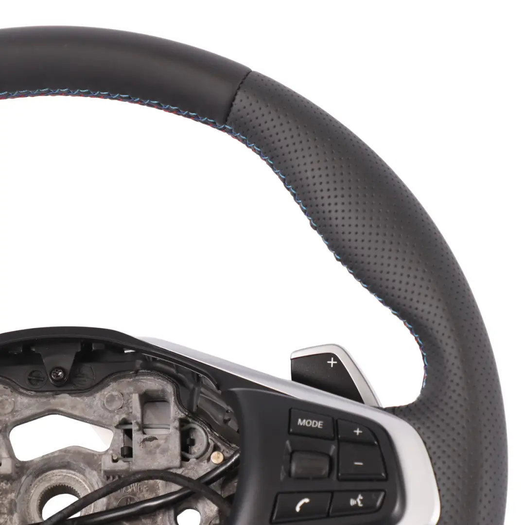 Leather Sport Steering Wheel Paddle Shift 6877519 to BMW F45 F46 X1 F48 X2 F39 NEW with Part number 6860361 BMW F45 F46 X1 F48 X2 F39 NEW Leather Sport Steering Wheel Paddle Shift 6877519 - SKU 6860361-1 - Part number 6860361