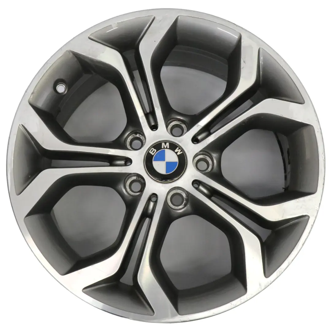 Ferric Grey Wheel Rim Alloy 18" Y Spoke 607 8J ET:43 to BMW X3 F25 X4 F26 with Part number 6862889 BMW X3 F25 X4 F26 Ferric Grey Wheel Rim Alloy 18" Y Spoke 607 8J ET:43 - SKU 6862889-3 - Part number 6862889