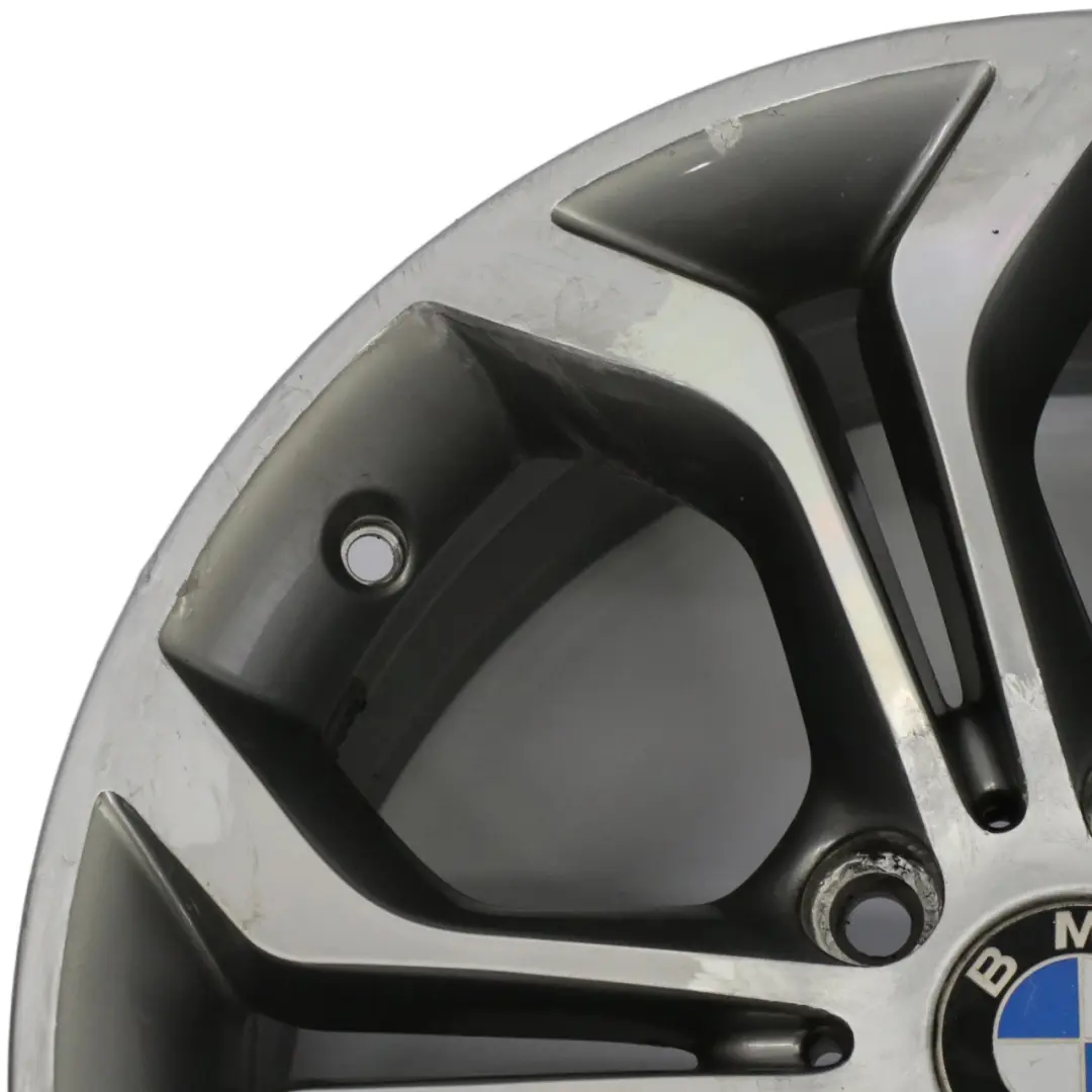 Ferric Grey Wheel Rim Alloy 18" Y Spoke 607 8J ET:43 to BMW X3 F25 X4 F26 with Part number 6862889 BMW X3 F25 X4 F26 Ferric Grey Wheel Rim Alloy 18" Y Spoke 607 8J ET:43 - SKU 6862889-3 - Part number 6862889