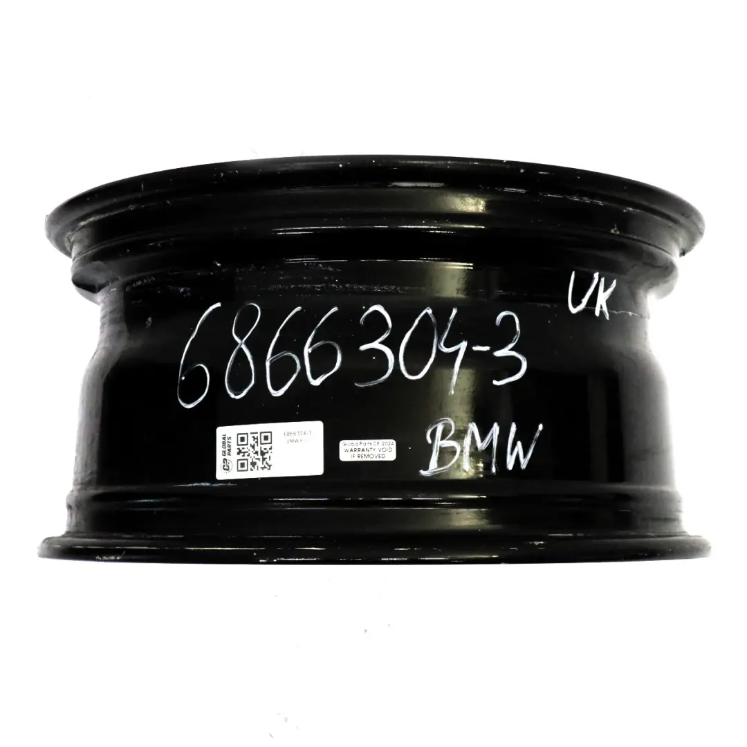 BMW F30 F31 LCI Black Alloy Wheel Rim 16" V Spoke 656 7,5J ET:37 - SKU 6866304-3 - Part number 6866304