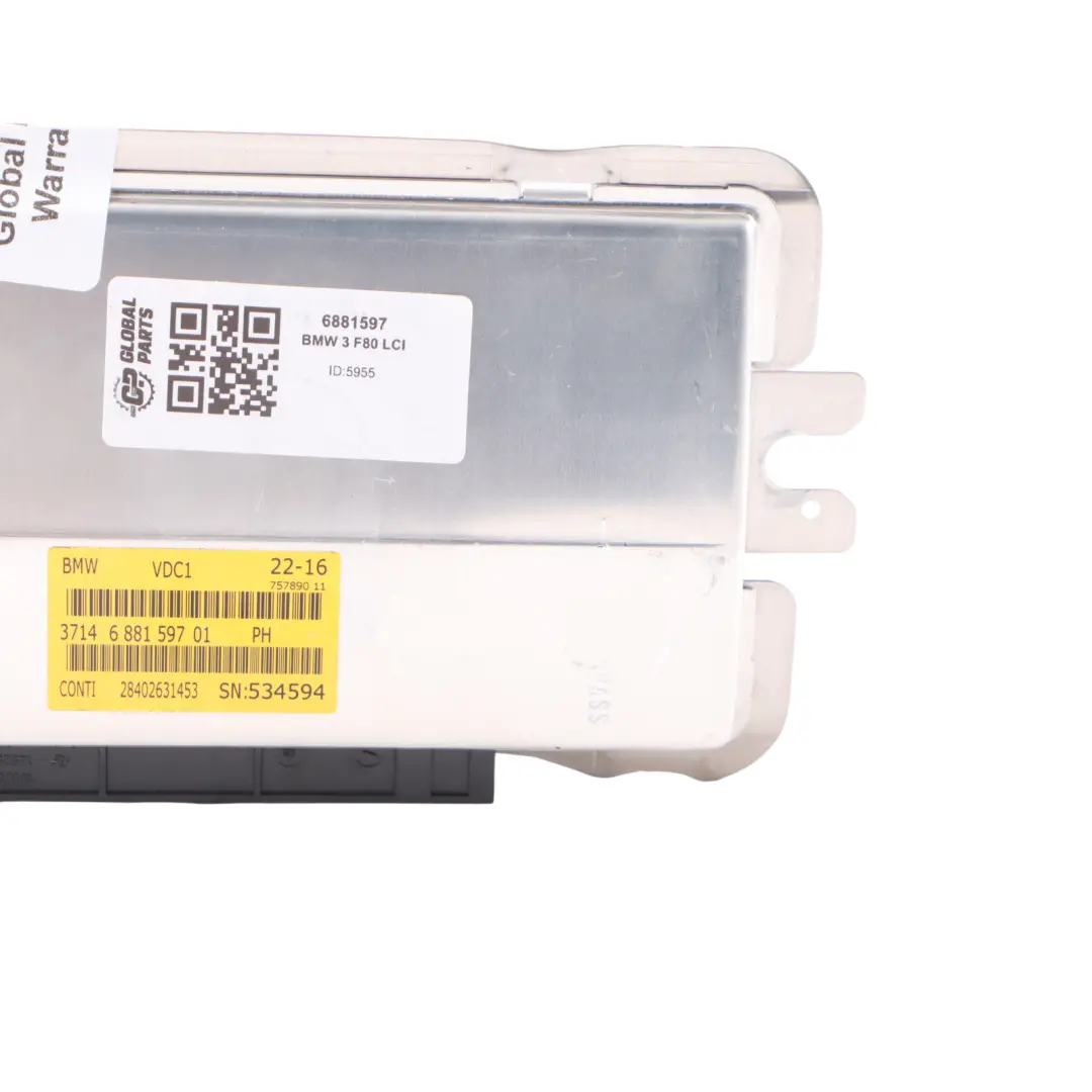 VDC Modulo Modalità Sospensioni Adattive M per BMW M3 F80 LCI con numero di parte 6881597 BMW M3 F80 LCI VDC Modulo Modalità Sospensioni Adattive M - SKU 6881597 - Numero di parte 6881597