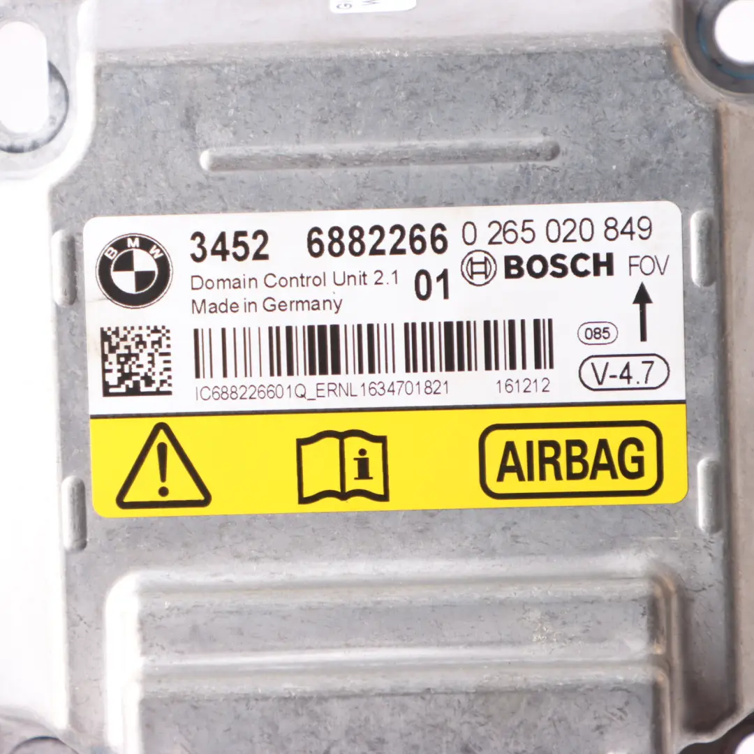 Module BMW X5 F15 X6 F16 ICM SRS Control Unit ECU Bosch to Air with Part number 6882266 Air Module BMW X5 F15 X6 F16 ICM SRS Control Unit ECU Bosch - SKU 6882266 - Part number 6882266