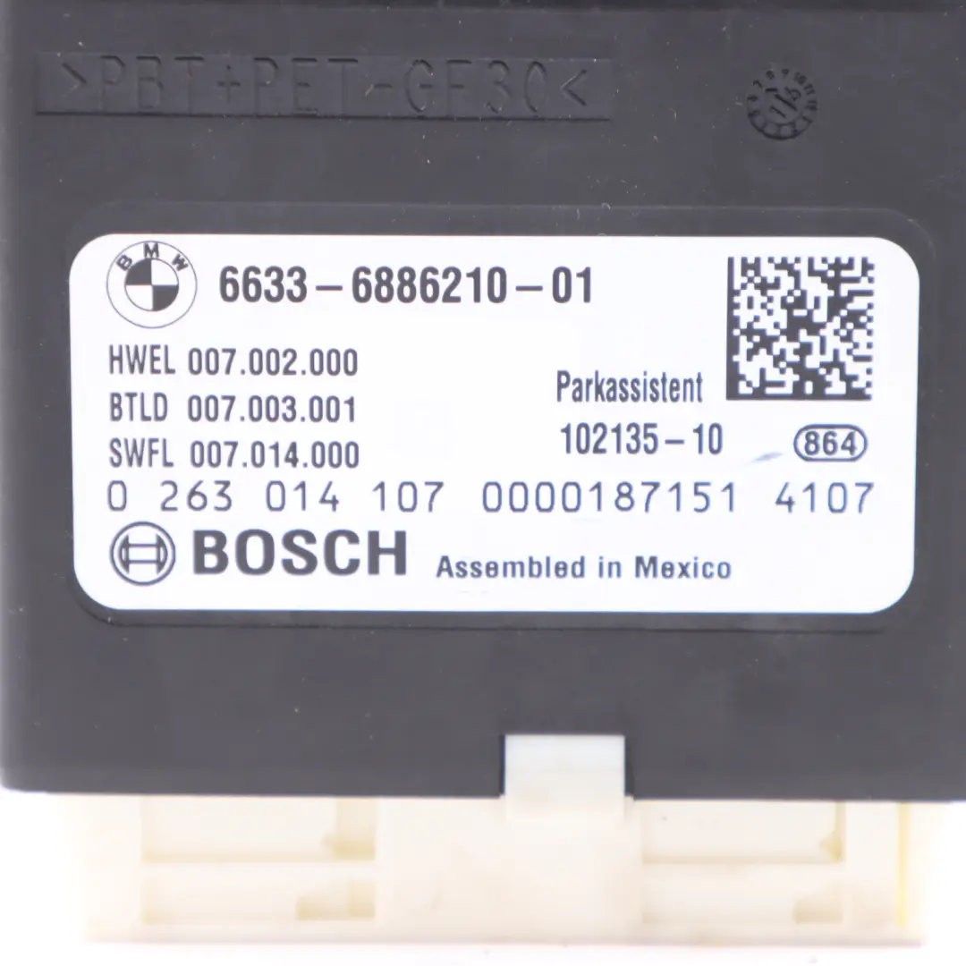 PDC Module BMW F20 F21 F22 F23 Parktronic Parking Assist Control Module to with Part number 6886210 PDC Module BMW F20 F21 F22 F23 Parktronic Parking Assist Control Module - SKU 6886210 - Part number 6886210