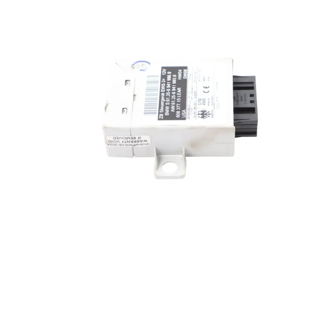 EWS III Central Lock Immobilizer Control Module ECU to BMW R53 with Part number 6941986 BMW R53 EWS III Central Lock Immobilizer Control Module ECU - SKU 6941986-1 - Part number 6941986
