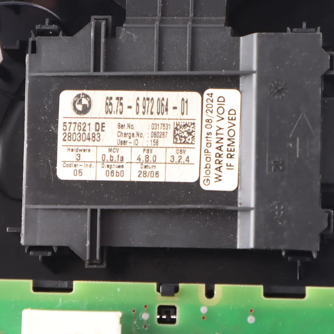 BMW E87 E90 E91 E92 Module D'Alarme Ultrasonique Éclairage Arrière - SKU 6972064-2 - Numéro de pièce 6972064