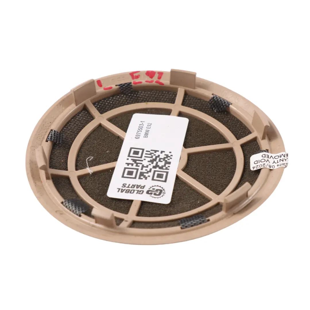 Cubre Altavoz BMW E92 E93 Tarjeta de Puerta Delantera Izquierda Crema Beige - SKU 6975503-1 - Número de pieza 6975507