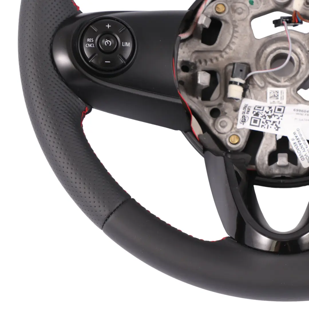 Leather Sport Steering Wheel Red Threads to Mini Cooper F54 F55 F56 F60 NEW Black with Part number 6996047 Mini Cooper F54 F55 F56 F60 NEW Black Leather Sport Steering Wheel Red Threads - SKU 6996047-5 - Part number 6996047
