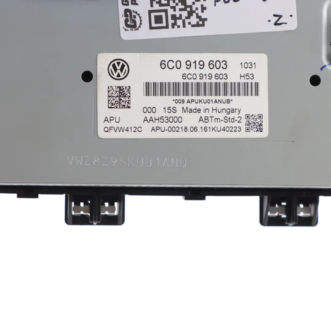 Volkswagen Polo 6R Display Screen Radio Multimedia Navigation Sat Unit - SKU 6C0919603 - Part number 6C0919603