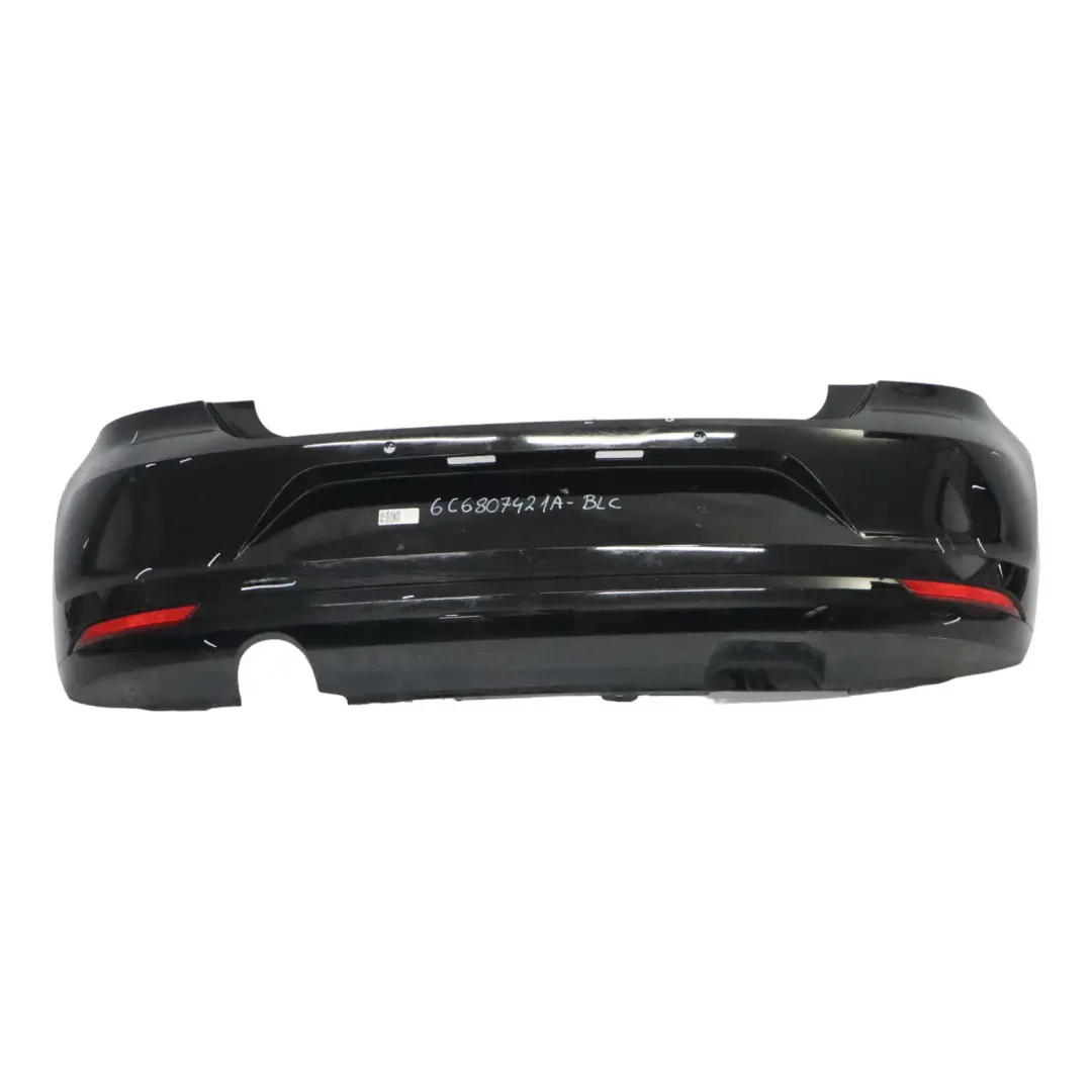 Volkswagen VW Polo 6R Zderzak Tylny Black Czarny - 041 - SKU 6C6807421A-BLC - Numer Części 6C6807421A